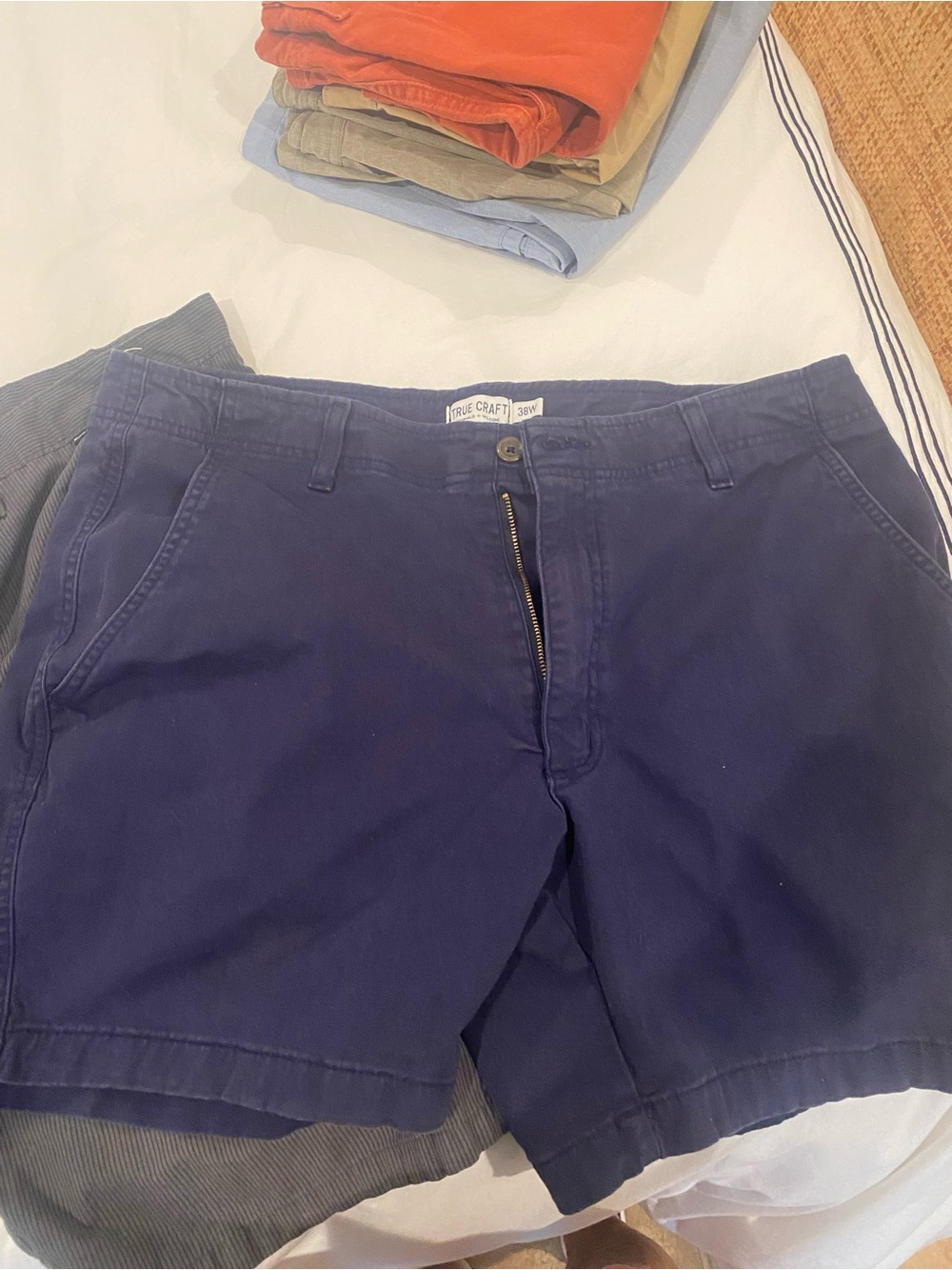 Blue Men's Chino Shorts by True Craft 38